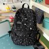 Schoolbag low saturation sea salt light blue polka dot soft waxy sweet backpack pleated lace atmosphere student party schoolbag