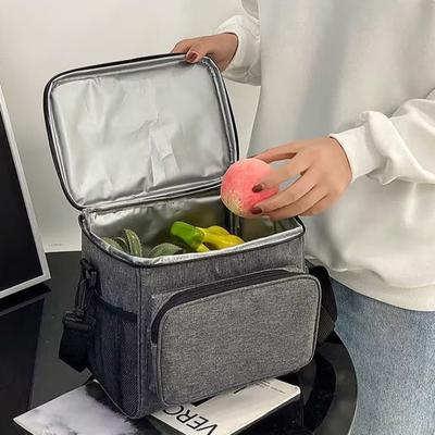 1pcs Oxford Fabric Insulated Cooler Bag Outdoor Picnic Tote Daily Commute Lunch Bag for Food Storage & Freshness Preservation