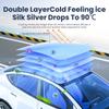 YZ For Tesla Model 3 Model Y 2021-2024 New Upgrade Ice Cloth Buckle Sun Shades Glass Roof Sunshade Front Rear Sunroof Skylight