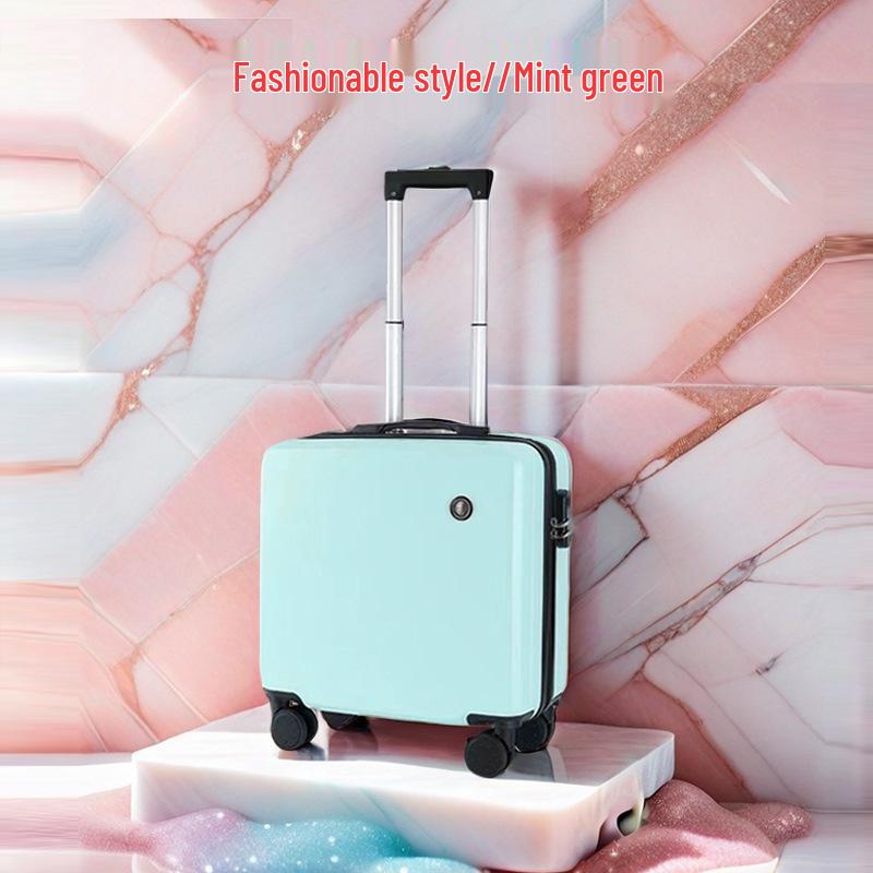 18" Carry-on Travel Suitcase with Universal Wheels and Lock, Sturdy Trolley Case for Students, 20" Version Available