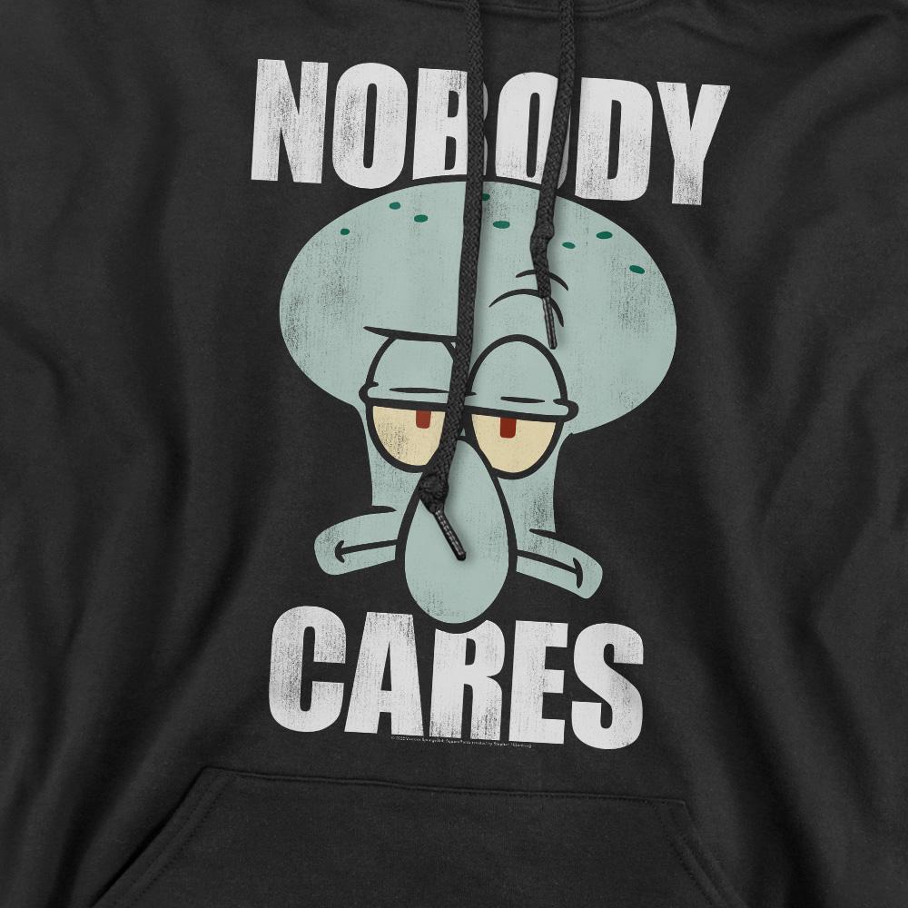 SpongeBob SquarePants Mens Nobody Cares Meme Hoodie