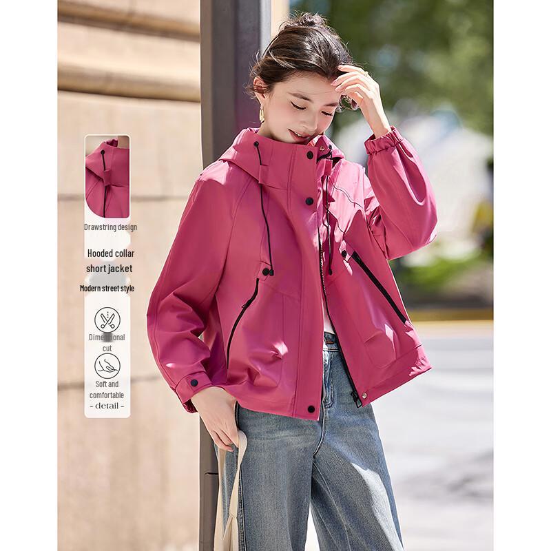 

Sishui Nianhua Simple Elegant Long Sleeve Hooded Jacket M