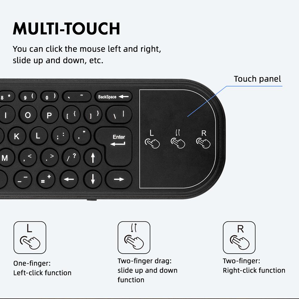 2.4G Voice Backlight Remote Control Bluetooth-compatible 5.0 Air Mouse TV Remote Control 6-axis Gyroscope Dual Modes for Android