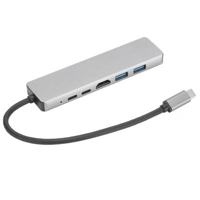 6In1 Docking Station Rollenmaschinenlinie Typc zu High Definition Multimedia Interface 87WPd RJ45 USB3.1 4K Docking