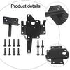 Garden Gate Wooden Fence Latch Self-Locking Gate Latch Installation Screws Included Outdoor Gate Latch Black Coat Finish