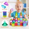 Magnetic Tiles 110 PCS Blocks 3D Building Blocks Construction Educational Toys