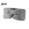 Stylish Retro Knot Headband Women Winter Headband Twist Knitted Thick Warm Ear Elastic Hair Accessory for Autumn Warmers Cozy Head Wrap Cold Weather