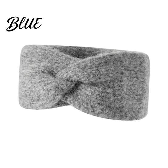 Stylish Retro Knot Headband Women Winter Headband Twist Knitted Thick Warm Ear Elastic Hair Accessory for Autumn Warmers Cozy Head Wrap Cold Weather