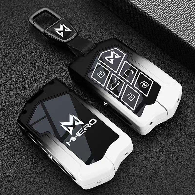 Mengshi M800/M917 Key Case 23/24/25 Model Car Remote Protective Shell with Buckle for Men