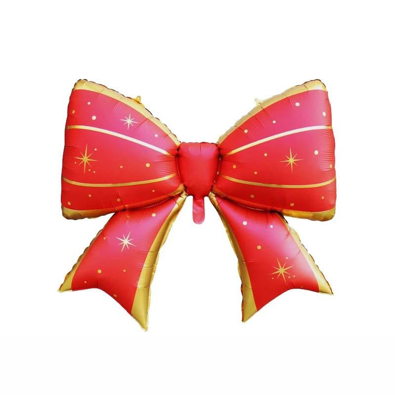 Large Size Matte Bow Aluminum Foil Balloon Christmas Birthday Party Decor Anniversary Baby Shower Photo Prop Children Celebratio
