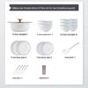 Handun Nordic Minimalist Dinnerware Set with Black Rim