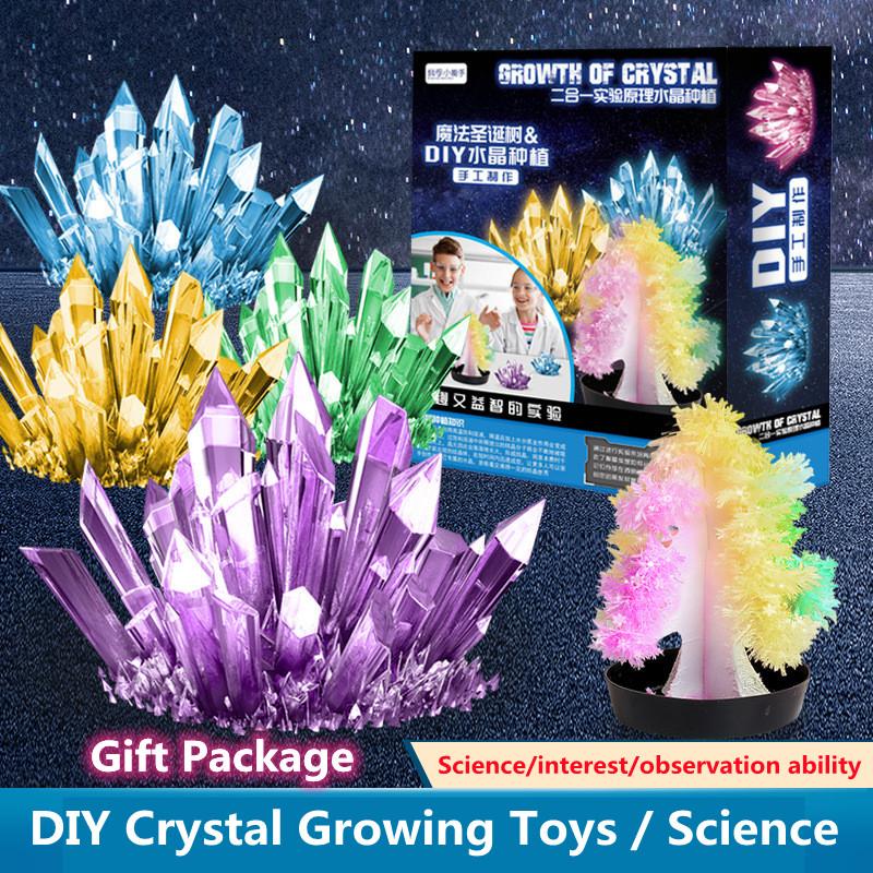 Science Small Experiment Children Magical Fun Crystal Growing Kit  Diy Handmade Gifts Enlightenment Steam Toys Early Education