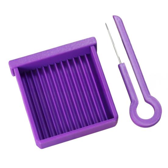 

Bead Tray Set Craft Bead Aligner Tray with Single Needle фиолетовый