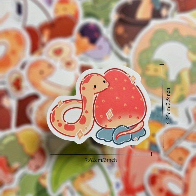Cute Snake Stickers, Durable for Laptop, Car, Luggage, Skateboard & More - Perfect for Teens, Adults, Creative Decor & Gifting