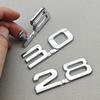 3D Metal Car Sticker Logo 1.5 1.8 2.0 2.2 2.4 2.5 2.8 3.0 T Rear Trunk Badge for Toyota Hyundai Nissan Mazda Honda Accessories DD5