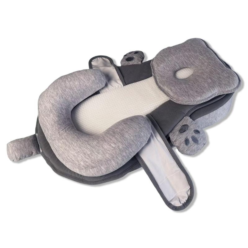 

Newborns Anti Reflux Nursing Pillow Secure Support Cushion Detachable For Cribs Stroller or Bed Use with Pillow 1