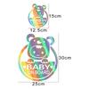 For Fiat JAC Chevrolet Ford GEELY Jeep Auto Universal Accessories Baby On Board Car Warning Stickers Creative Cartoon Decal