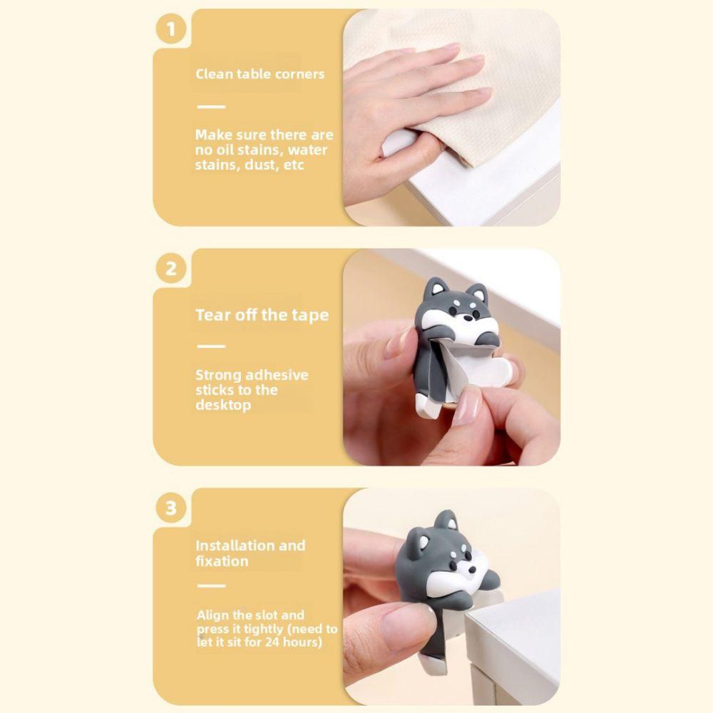 2 Stück Silikon Schreibtisch Eckenschutz Kollisionsschutz Baby Sicherheitsschutz Baby-sicher