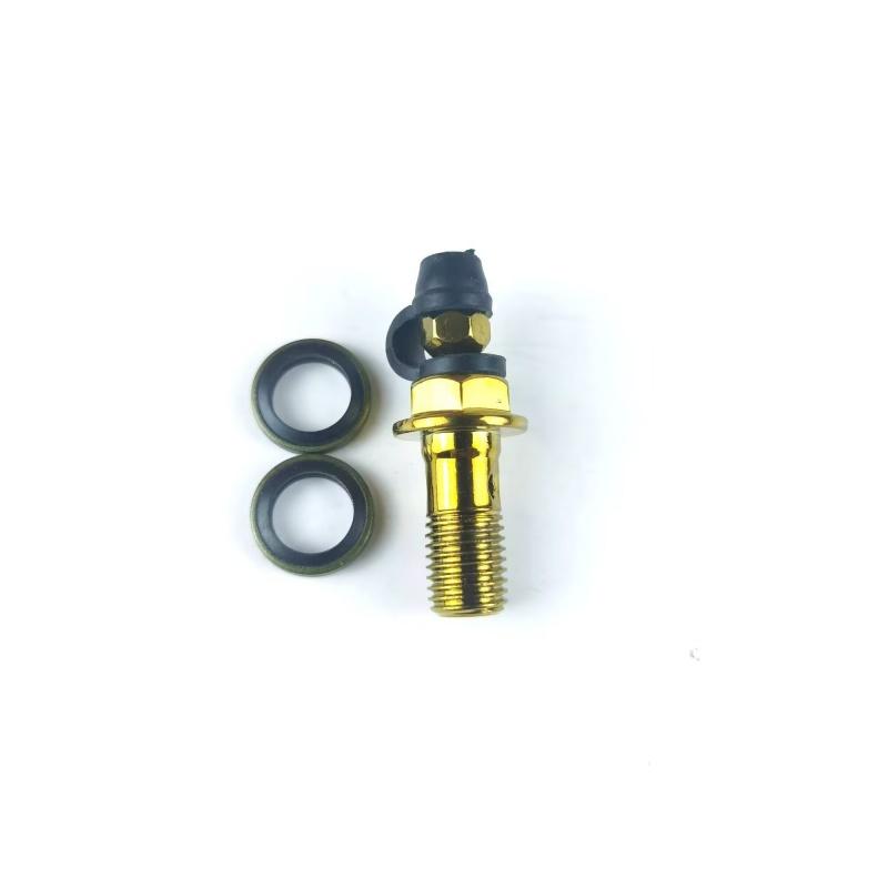 Motorcycle Brake Lower Pump Bleeding Oil Tube Screw M10*1.25/1.0 Caliper Brake Oil Tube Bleeding Screw коричневый
