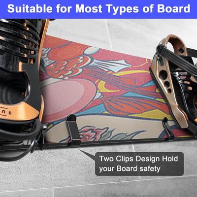 Skateboard Wall Mount Rack Hanging Storage Hook Organizer Surfboard Holder Stand for