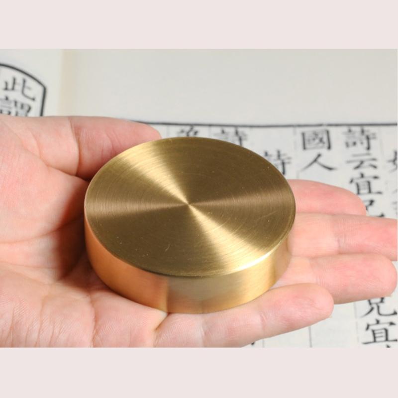 Vintage Metal Paper-weight Beginner Calligraphy Supplies Fit for Kids Painters Ink Painting Chinese Calligraphy Pratice