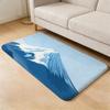 Scenery M-Mount Fuji Floor Mat Flannel Door Mat Non-Slip Absorbent Washable Indoor Home Rug