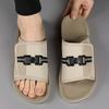 Hot Sale Korean Flip Flops Men Thick Sole Summer Sandals Non-Slip Comfortable Bathroom House Slippers Outdoor Slides
