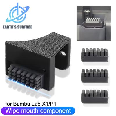 Piezas de Impresora 3D Limpiador de Boquilla Cepillo de Silicona para Bambu Lab P1 P1P P1S X1 X1C Limpiador de Cabezal de Impresión para Piezas de Limpieza de Cabezal de Impresora 3D