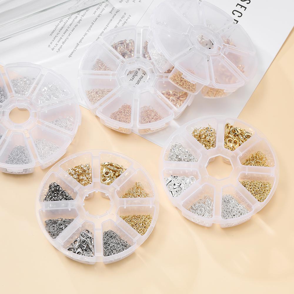 1pcs/lot 14K/18K Gold Plated Lobster Clasps Open Jump Rings Extension Chain For DIY Bracelet Necklace Jewelry Making Accessories