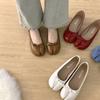 Fashion IPPEUM Women Tabis Shoes Red Split Toe Ballet Flats  2024 New Mary Janes Ballerinas Zapatos Mujer