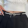 Elegant Bow Elastic Elastic Belt Spring Vintage Premium Classic Metal Chain Waist Accessories