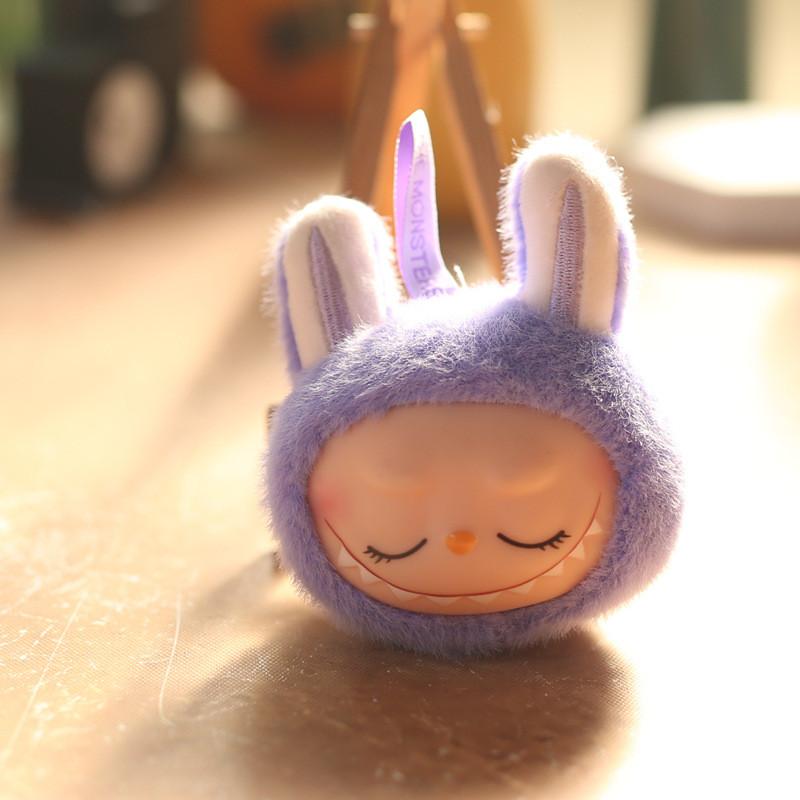 Cute Rabbit Plush Keychain Pp Cotton Stuffed Short Plush For Kids Gift