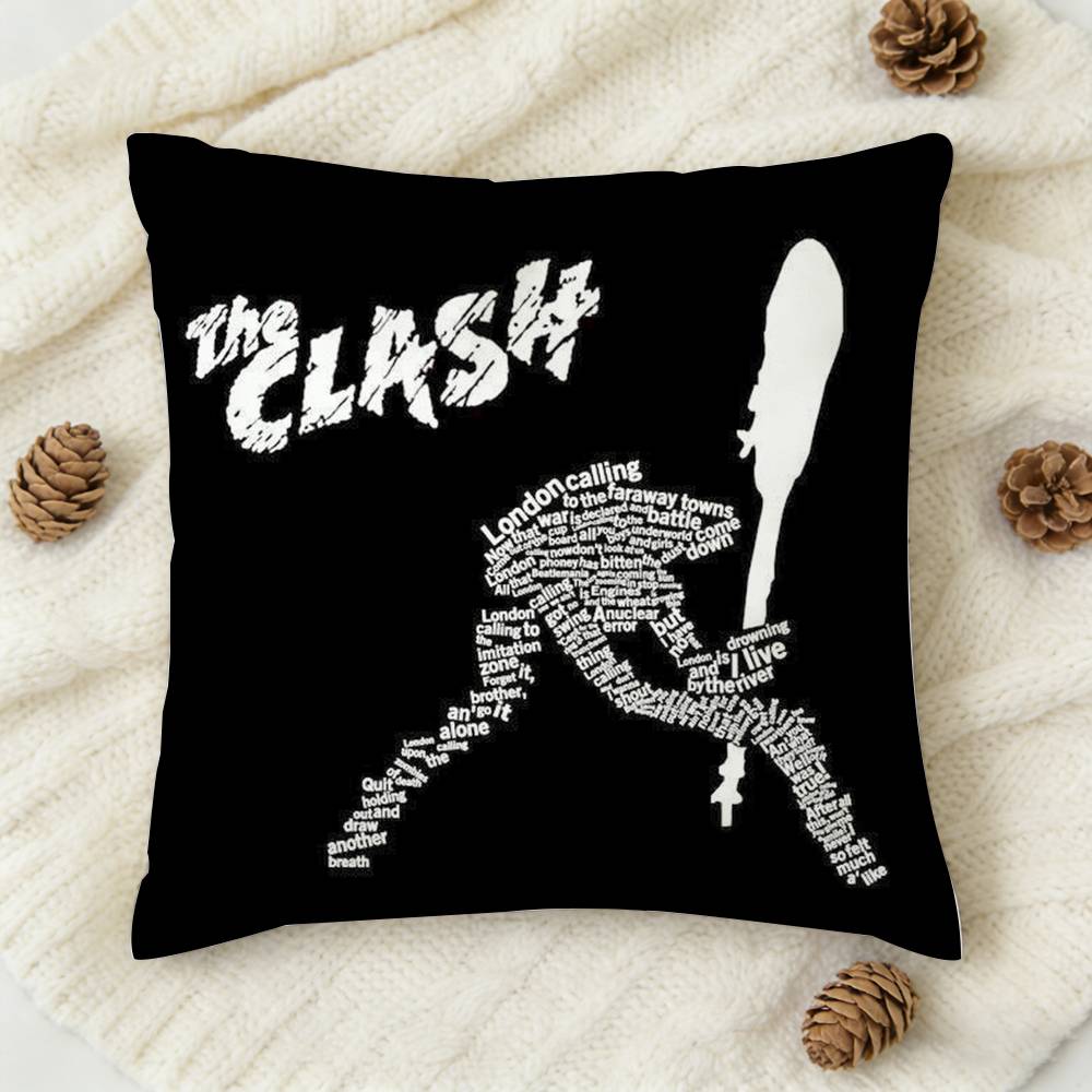 

The CClash London Calling Doublesided Printed Square Decorative Cushion Cover for Sofa Living Room Home Decor 30x30 cm