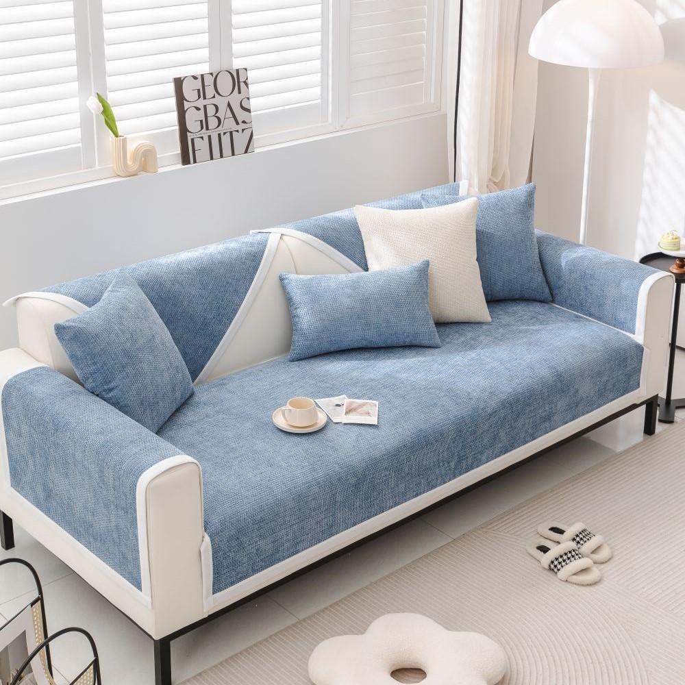 Living Room Non-slip Chenille Couch Cover Summer Universal Chenille Sofa Cushion Cover Slipcover Funda Sofa
