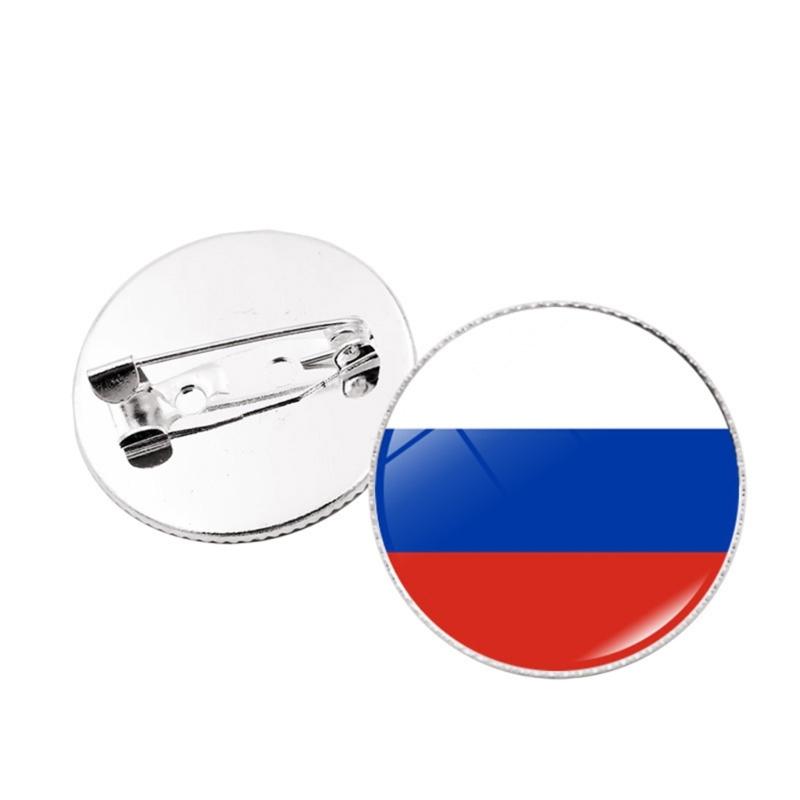 Colorful Metal Flag Pins Stylish National Flags Badges Portable Shirt Lapel Pins Fashionable Brooches Accesssory