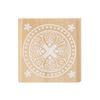 Sewing DIY Craft Stamping Square Floral Stamps Wooden Scrapbooking Rubber