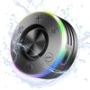 Waterproof Shower Speaker with Suction Cup/RGB Light Bluetooth-Compatible 5.2 Stereo Subwoofer for Bathroom Party Travel Outdoor