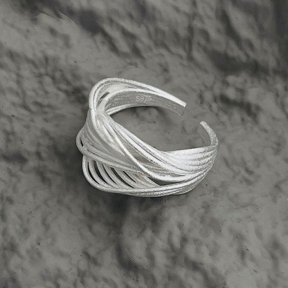Xiaomi 925 Sterling Silver Rings for Women Couple Minimalist Handmade Simple Shinning Lines Ring Party Jewelry Gift Prevent Allergy