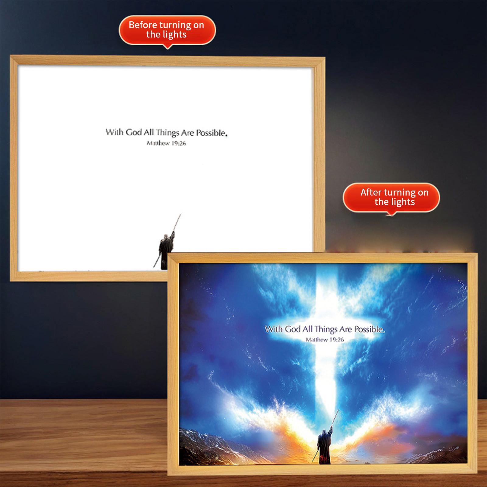 

Ночной светильник с подсветкой фоторамка с подсветкой украшение маленький ночник One Size