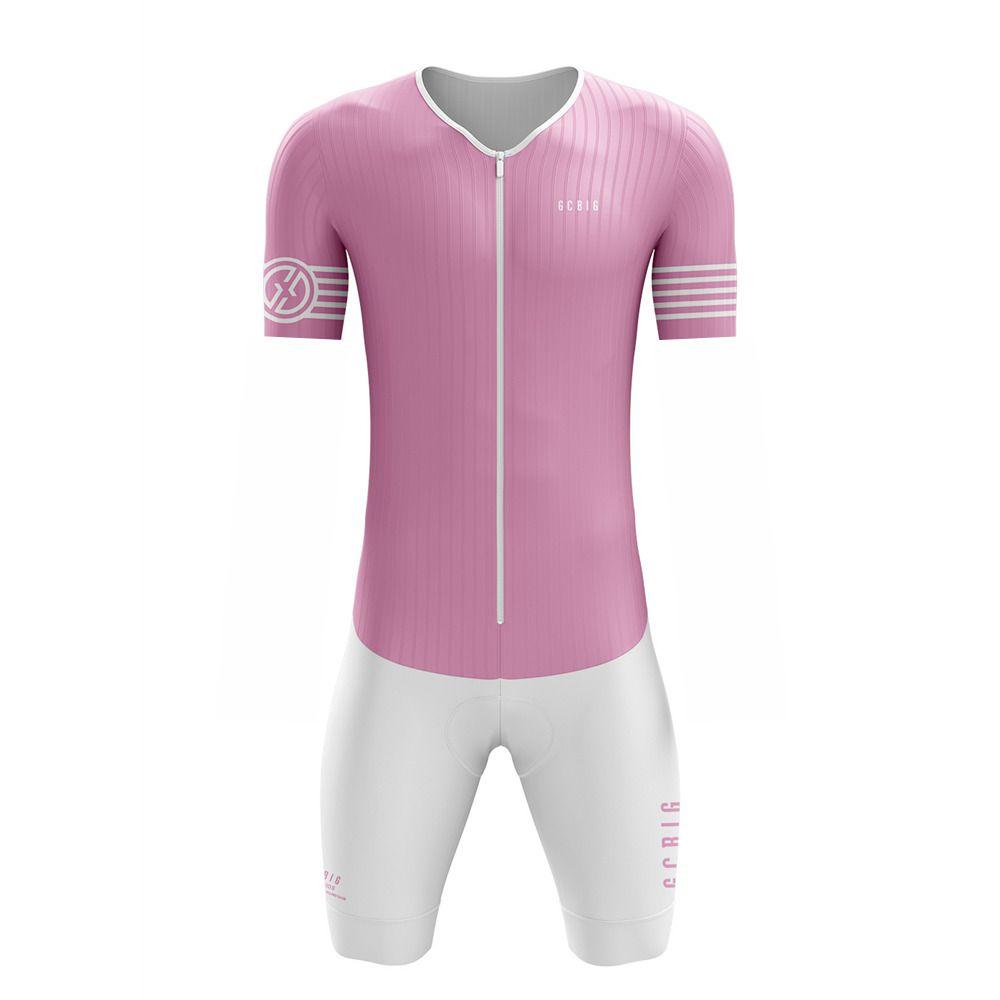 Summer Men's Triathlon Suit Cycling Short Sleeve Skinsuit Ropa Conjunto Ciclismo Road Bike Tights Jumpsuit Bicycle Clothing