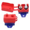 2Pieces 15A Automatic Reset Circuit Breakers Overcurrent Protectors 6-28VDC Systems Plastic Housing Mounting Wing Design