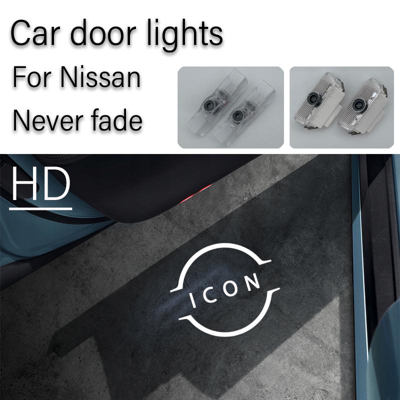 AAZZ1 HD Glass Lens Car Door Light Laser Decor Projection Lamp For Nissan Teana Maxima Terra Altima Amadar Navara Patrol Never Fade