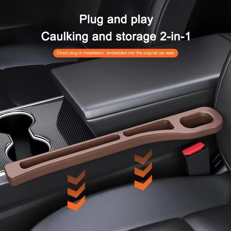 1 paio di strisce di tappi per seggiolini auto universali, cuciture laterali, anti-perdite, decorazione di riempimento, organizer per sedili, stoccaggio interno