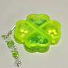 Plastic Daily Pill Organizer Four-leaf Clover Drug Contain Durable Pill Storage Box