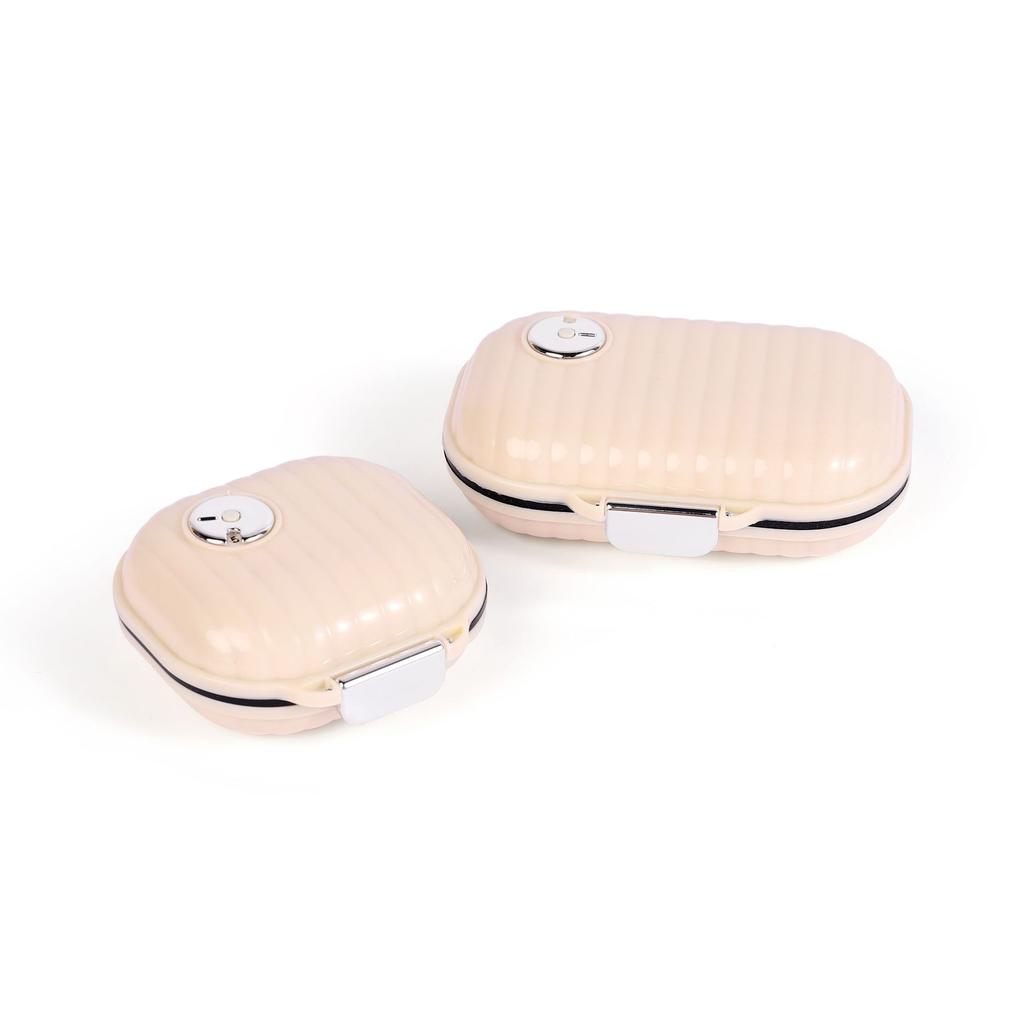 Travel Portable Small Medicine Box, Mini Plastic Grid Fashionable Small Medicine Box