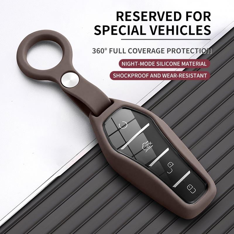 Liquid Silicone Rubber Car Key Case Cover For BYD Han Yuan UP Qin Pro EV Dolphin Song Plus DMI Seagull Seal 06 Escort 7 Tang L