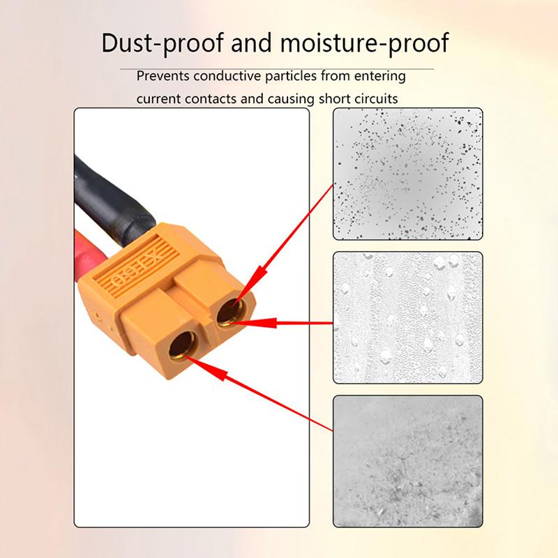10 Stück Xt60 Steckeranschluss Isolierte Schutzkappen Gehäuse für Lipo-Akku