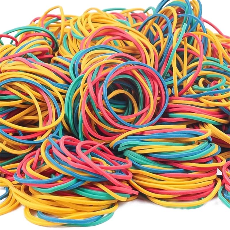 

400 Piece Mixed Size Elastic Rubber Rings Assorted Colors Sturdy Household Bands for Crafting Storage and Daily Use 1