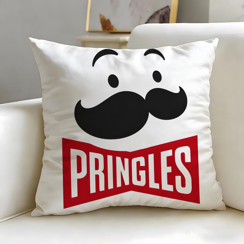 Klassische Snack-Marke Pringles Kissenbezug Weich & Pflegeleicht – Vielseitig für Sofa, Bett, Reisen und Büro
