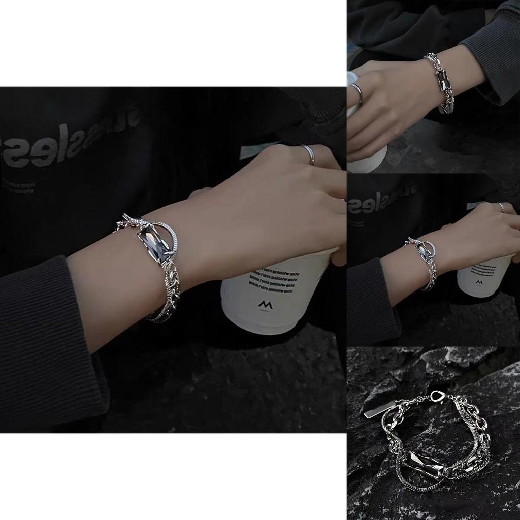 Trendy Multi-layer Wrap Bracelet For Men Chic Minimalist Couples Jewelry